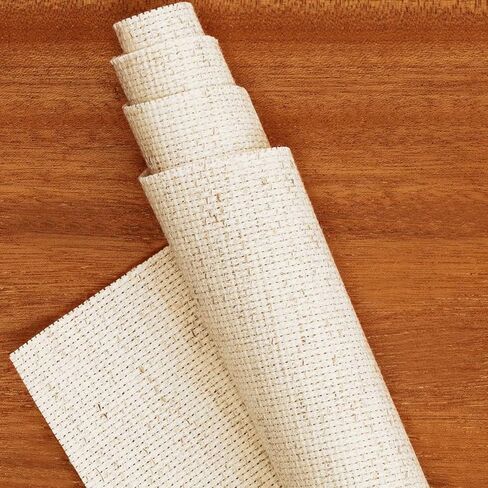 Essentials By Leisure Arts Aida Cloth, 14 Count, 30" x 36", Light Oatmeal Cross Stitch Fabric for Embroidery, Cross Stitch, Machine Embroidery and Needlepoint in Kuwait