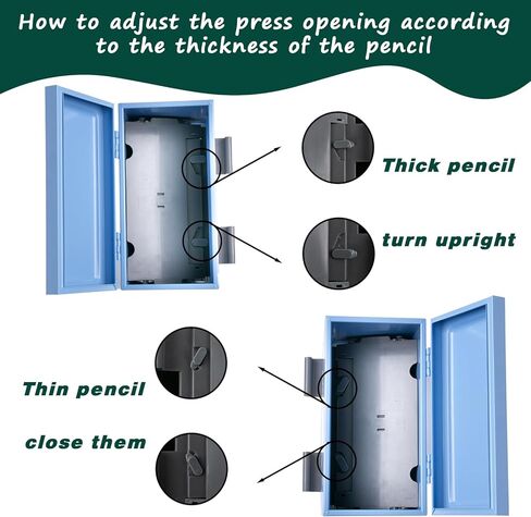 2 Pcs Stainless Steel Pencil Dispenser Pen Holder Back to School Dull Pencil Bucket with 4 sheet Stickers Metal Bucket with Handle for Bulk Pencils Storage Teachers Classroom Supplies (Silver) in Kuwait