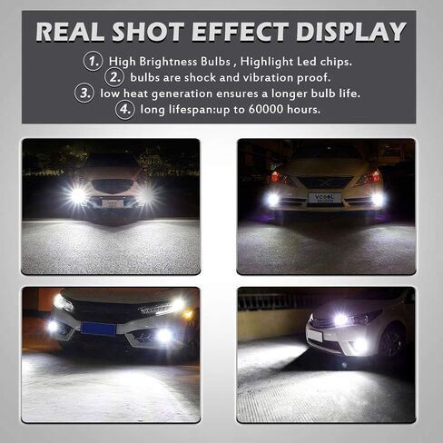 900Lm Xenon White 894 881 886 889 896 898 LED Bulbs With Lens Projector For Fog Light DRL Automotive Driving Lamp Daytime Running Light 3014SMD 78-EX Chipsets, 6500K,12-24V 4W in Saudi Arabia