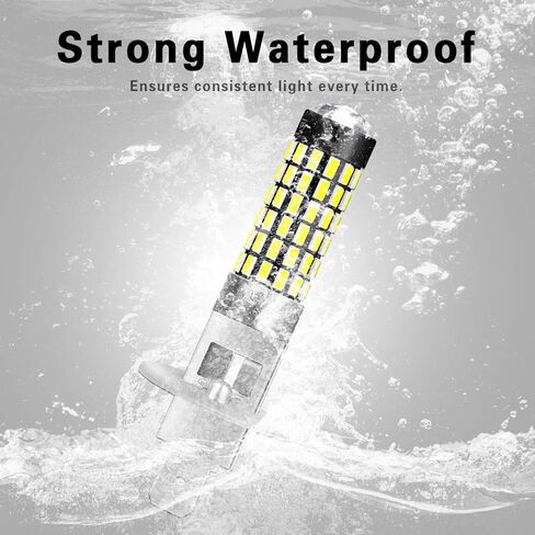 900Lm Xenon White 894 881 886 889 896 898 LED Bulbs With Lens Projector For Fog Light DRL Automotive Driving Lamp Daytime Running Light 3014SMD 78-EX Chipsets, 6500K,12-24V 4W in Saudi Arabia