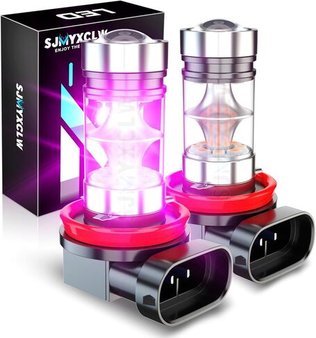 Compatible for Infiniti G37 LED Fog Light Bulbs 2011 2012 2013, H8 H9 H11 Fog Lights, Purple Fog Lamps DRL Turn Signals Lights, 300% Brightness, 1:1 Size 100% Successful Installation, Pack of 2 in Saudi Arabia