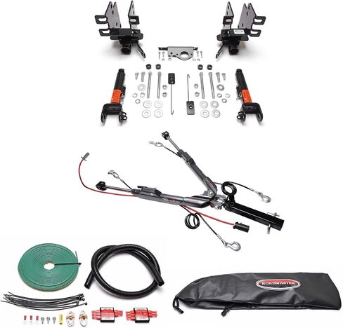 Roadmaster Sterling All-Terrain Tow Bar & Baseplate Combo مع مجموعة الأسلاك للمصابيح LED ونظام Invisibrake يناسب 2018-2025 Wrangler JL مع LED Leads | يشمل شارات in Saudi Arabia