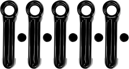 JK Door Handle Gloves Door Handle Accessories 07 17 4 Edition Black Metallic Paint Rustproof Bottom Shell Groove Guard Fade Aging (Black) in Kuwait