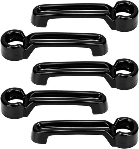 JK Door Handle Gloves Door Handle Accessories 07 17 4 Edition Black Metallic Paint Rustproof Bottom Shell Groove Guard Fade Aging (Black) in Kuwait