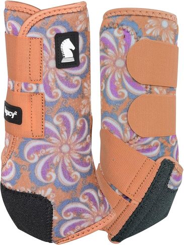 Classic Equine Legacy2 Hind Protective Boots 2 Pack Cheetah L in Saudi Arabia