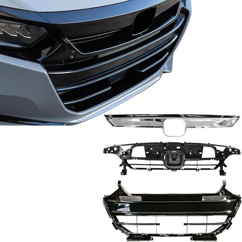 تدفق الأجزاء متوافق مع 2021 2022 Honda Accord Headlight Chompling Trim Trim اليسار واليمين المجموعة 2PCS 71161-TVA-F00 in Saudi Arabia