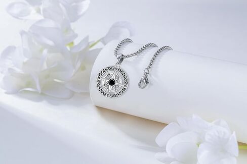 Compass Necklace for Women Men 925 Sterling Sliver Compass Pendant Jewelry Graduation Gifts Suit for Girls Travel Necklace in Kuwait