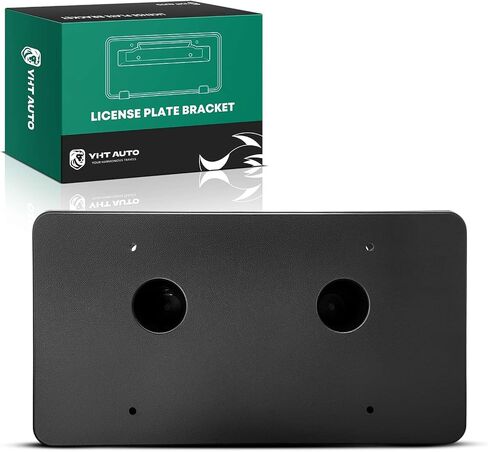 YHTAUTO Front License Plate Frame Compatible with Chevrolet Blazer 2019-2022 RS, Plastic Black Bumper License Plate Bracket, No Drill Licence Plate Holder w/o Screws in Kuwait