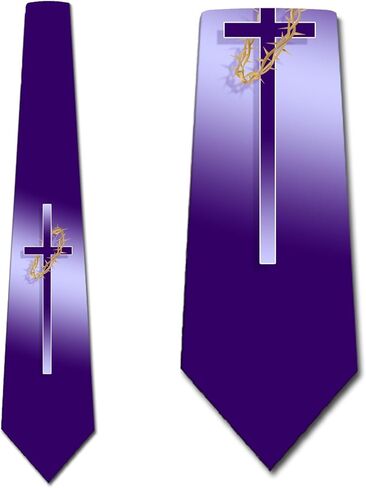 Three Rooker Lent Ties Mens Religious Necktie Christian Tie for Men Cross Necktie Faith Ties in Saudi Arabia