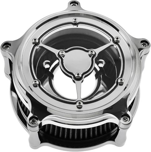 Motorcycle Clarity Air Cleaner Chrome Intake Filter in Saudi Arabia
