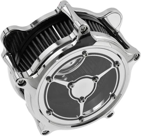 Motorcycle Clarity Air Cleaner Chrome Intake Filter in Saudi Arabia