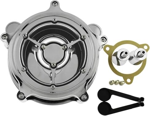 Motorcycle Clarity Air Cleaner Chrome Intake Filter in Saudi Arabia