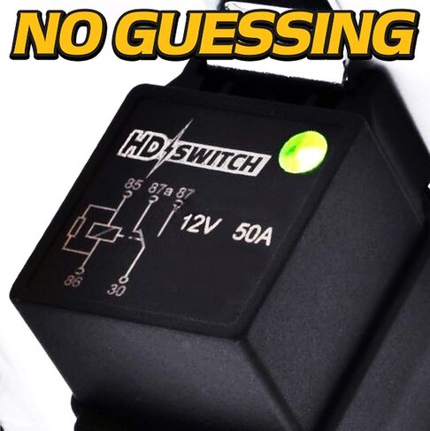 HD Switch 4 Pack Relaring 12V Relay يحل محل John Deere AM123716 Hella - مع شحم عازل ، 50 Amp & LED ترقية in Kuwait