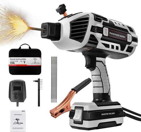 Portable Welder Machine 110V ARC Handheld Welder IGBT Inverter Welding Gun Stick Welder 6 Variable Current Adjustment Hand Held Welding Machine, Fit for 1/16"-1/8" Welding Rods (Green) in Saudi Arabia