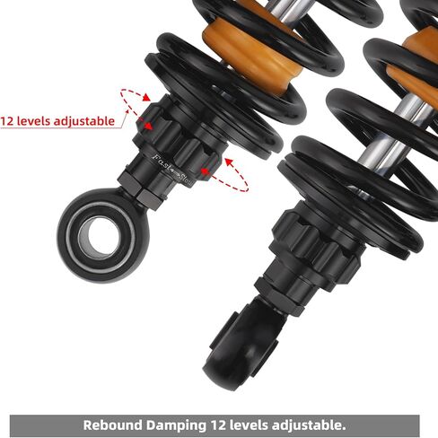 TCMT Remote Reservoir Rear Suspension Shocks Fit For Harley Touring Road Glide Road King Street Glide 2014-2024 in Saudi Arabia