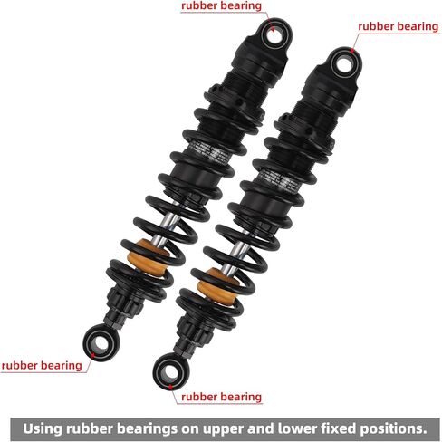 TCMT Remote Reservoir Rear Suspension Shocks Fit For Harley Touring Road Glide Road King Street Glide 2014-2024 in Saudi Arabia
