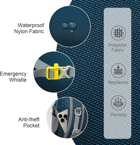 حقيبة نهارية خفيفة الوزن سعة 12 لترًا للمشي لمسافات طويلة، حقيبة صغيرة للمشي لمسافات طويلة، حقيبة نهارية مقاومة للماء، حقيبة ظهر صغيرة للمشي لمسافات طويلة، حقيبة نهارية خارجية للرجال والنساء in Kuwait