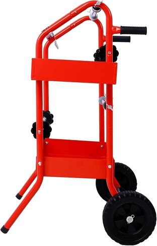 Versatile Mobile 18" Multi-Roll Masking Paper Machine with Storage Trays for Home and Professional Use, Red in Saudi Arabia