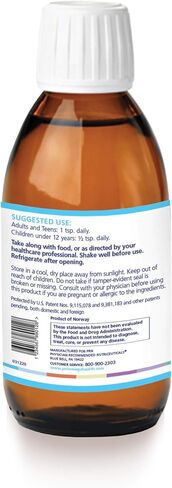PRN DE Omega Benefits Liquid - Advanced Support for Eye Dryness - 2240mg of EPA & DHA Supplement in Re-esterfied Triglyceride Form or RTG - Promote Healthy Eyes with Omega-3 Fish Oil - 60 Day Supply in Kuwait