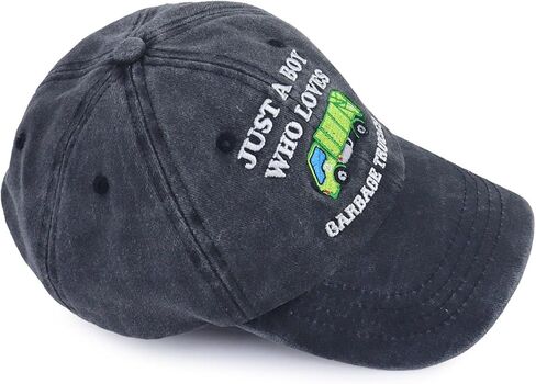 Garbage Trucks Hats for Boy, Adjustable Embroidered Cotton Toddler Baseball Cap in Kuwait