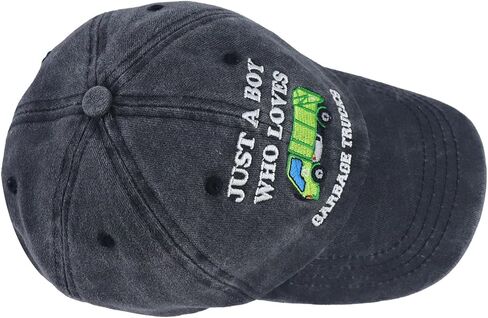 Garbage Trucks Hats for Boy, Adjustable Embroidered Cotton Toddler Baseball Cap in Kuwait