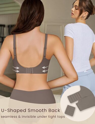 حمالات أفيدلوف اللاسلكية للنساء لا underwire v mesh bralette بسلاسة صدرية مريحة دفع تغطية كاملة كل يوم حمالات الصدر in Saudi Arabia