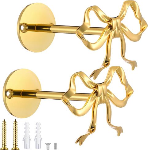 Blulu 2 PCS Metal Bow Stainbacks Holdbacks Qualed Bow Starting Starks Hold for Startains Alegant Gold Holds for Beed Room Bed Room Office Home in Saudi Arabia