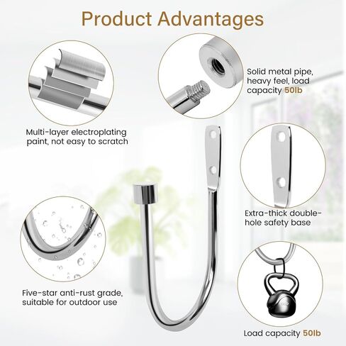 Minimalist Curtain Holdbacks 2pcs, Cast Iron Solid Heavy Duty Metal Curtain Tieback Side Holders for Wall, Matte Black Curtain Tie Hook Pull Backs for Drapes Window Home Decoration in Saudi Arabia