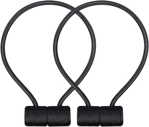 2pcs Magnetic Curtain Tiebacks,Strong Magnetic Window Curtain Tiebacks Clips Decorative Rope Holdbacks Drapery Curtain Tie Backs Weave Holder for Window Draperies Hold Curtains Drape Ties Backs in Saudi Arabia