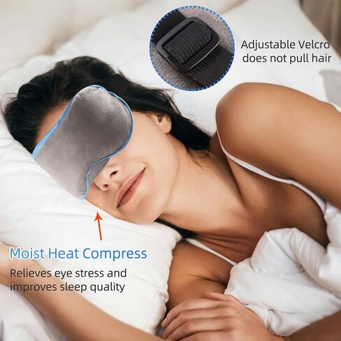 Heated Masks for Dry Eyes, Warm Compress Moist Heat for Blepharitis & Stye Eye Treatment, Microwave Activated Heating Pad, Lavender Sleep Mask in Saudi Arabia