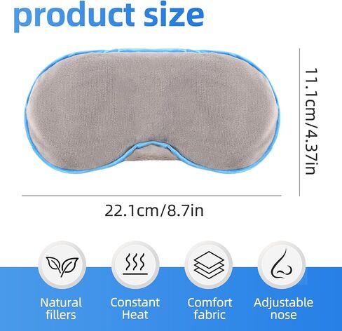 Heated Masks for Dry Eyes, Warm Compress Moist Heat for Blepharitis & Stye Eye Treatment, Microwave Activated Heating Pad, Lavender Sleep Mask in Saudi Arabia