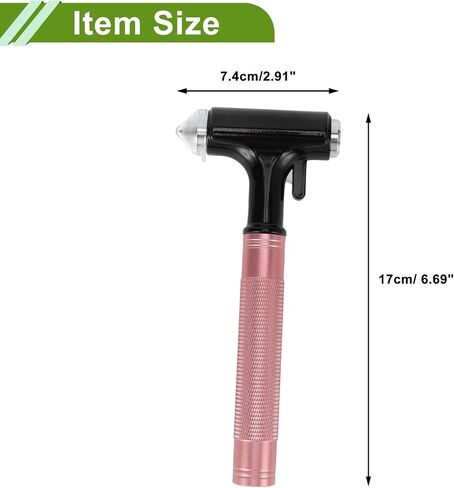 Universal Car Safety Hammer Breaker Urgent Escape Tool Black Pink Aluminy Aluminy Tungsten Steel in Kuwait