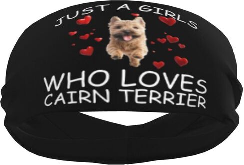 مجرد فتيات يحبون Cairn Terrier Sportsbledger Resisture Wicking Bickband لتشغيل التمرينات in Saudi Arabia