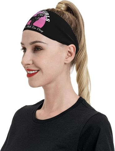 Just A Girls Who Loves Shih Tzu Dog Adjustable Sports Headband Moisture Wicking Sweatband for Running Workout in Saudi Arabia