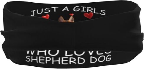 Just A Girls Who Loves German Shepherd Dog Adjustable Sports Headband Moisture Wicking Sweatband for Running Workout in Saudi Arabia