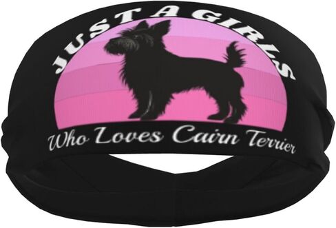 مجرد فتيات يحبون Cairn Terrier Sportsbledger Resisture Wicking Bickband لتشغيل التمرينات in Saudi Arabia
