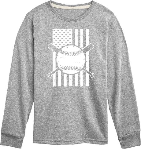 Instant Message - Baseball Flag - Kids Long Sleeve Tee in Saudi Arabia