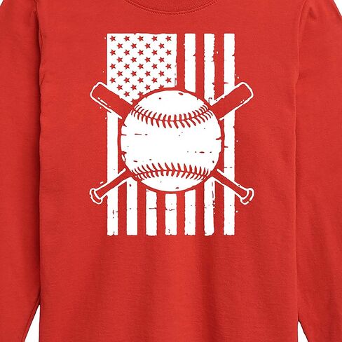 Instant Message - Baseball Flag - Kids Long Sleeve Tee in Saudi Arabia
