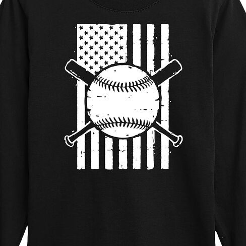 Instant Message - Baseball Flag - Kids Long Sleeve Tee in Saudi Arabia