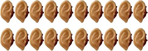20pcs Costume Simulative Severed Ear Color for Body Ears Props Decorative Party Organ Simulation Horrible House Hlloween Skin Creepy Haunted Blood Adornment Human Halloween in Kuwait