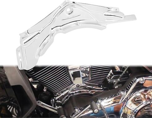 غطاء جانبي أسطوانة متوافق مع Harley Touring Electra Glide Glide Road Road Road Glide Dyna 2007-2017 Chrome in Saudi Arabia