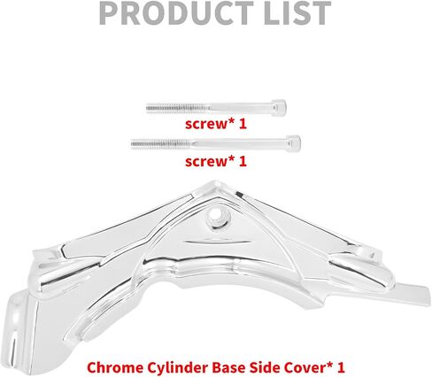غطاء جانبي أسطوانة متوافق مع Harley Touring Electra Glide Glide Road Road Road Glide Dyna 2007-2017 Chrome in Saudi Arabia