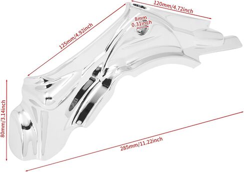 غطاء جانبي أسطوانة متوافق مع Harley Touring Electra Glide Glide Road Road Road Glide Dyna 2007-2017 Chrome in Saudi Arabia