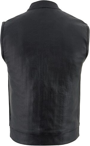 Milwaukee Leather Men's Club Style Motorcycle Biker Rider Premium Leather Vest |LKM|SH - Large in Saudi Arabia