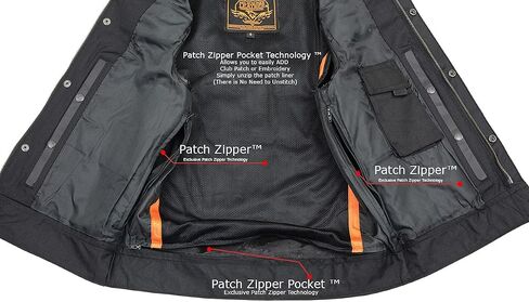 Milwaukee Leather Men's Club Style Motorcycle Biker Rider Premium Leather Vest |LKM|SH - Large in Saudi Arabia