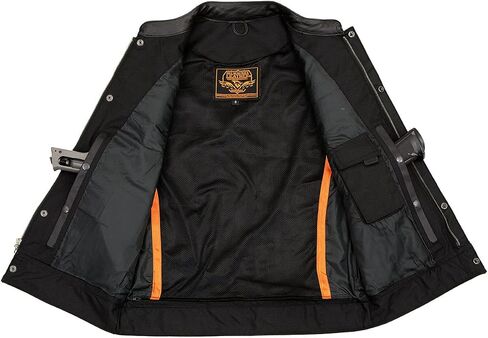 Milwaukee Leather Men's Club Style Motorcycle Biker Rider Premium Leather Vest |LKM|SH - Large in Saudi Arabia