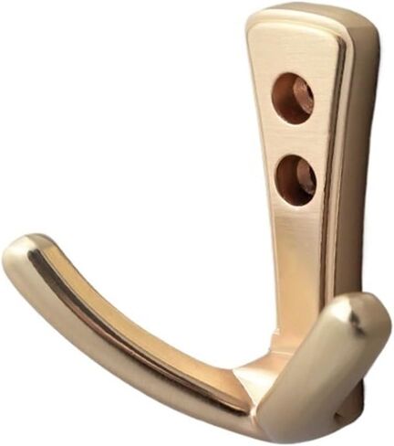 Modern Simple Coat Hook Coat Hook Single Hook Double Hook Entrance Metal Wardrobe Shoe Cabinet Hook Wall Hook(Clothes Hook 03 Brushed Copper) in Saudi Arabia
