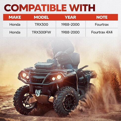 التفاضلية الخلفية الكاملة متوافقة مع Honda Fourtrax 300 TRX300 / TRX300FW 4X4 1988-2000 ، استبدل OE 41300-HM5-A10 ، 41300-HC4-000 ، 41300-HC5-970 ، 41300-HM5-850 in Kuwait