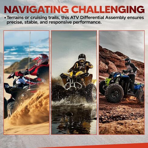 التفاضلية الخلفية الكاملة متوافقة مع Honda Fourtrax 300 TRX300 / TRX300FW 4X4 1988-2000 ، استبدل OE 41300-HM5-A10 ، 41300-HC4-000 ، 41300-HC5-970 ، 41300-HM5-850 in Kuwait