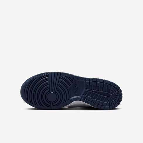 Nike Dunk Low Big Kids' Shoes (FB9109-116, White/White/Midnight Navy) in Kuwait
